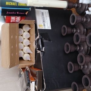 Set of 10 flameless IVORY candle lights